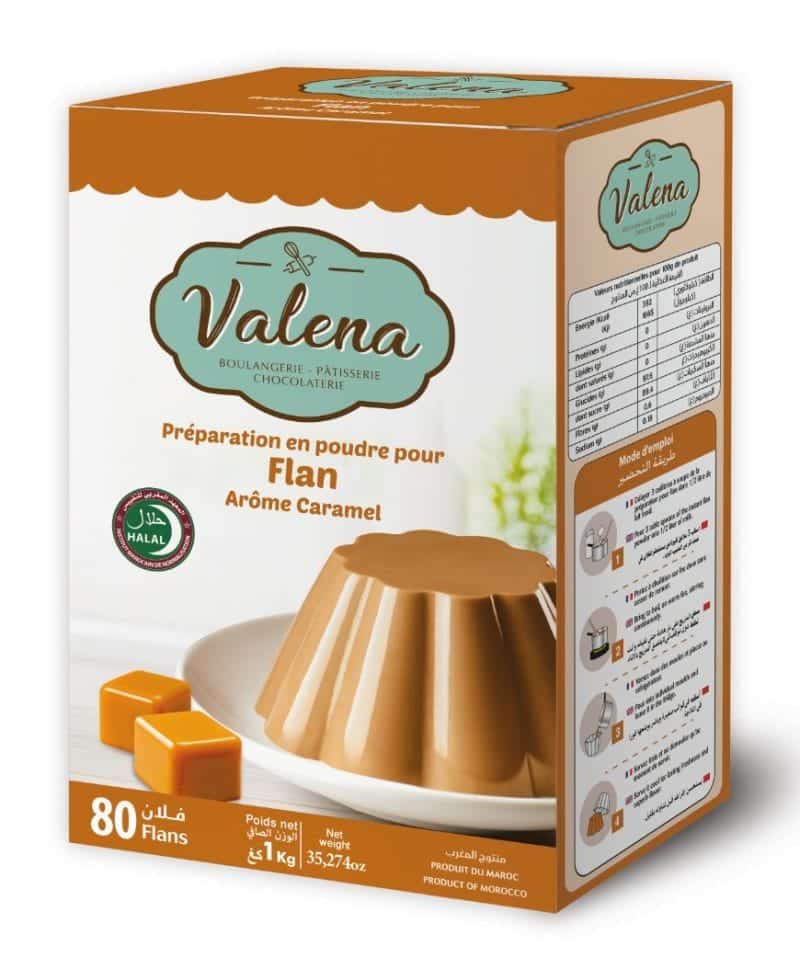 Flan sucré caramel Valena |1 kg