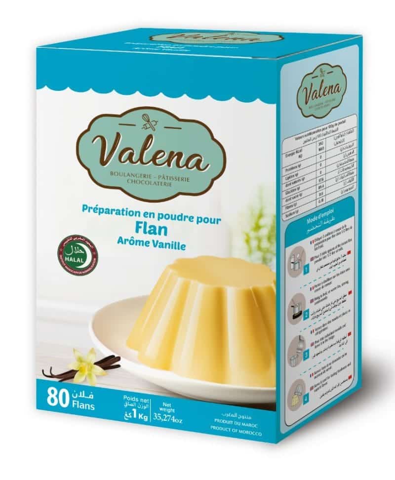 Flan sucré vanilliné Valena |1 kg